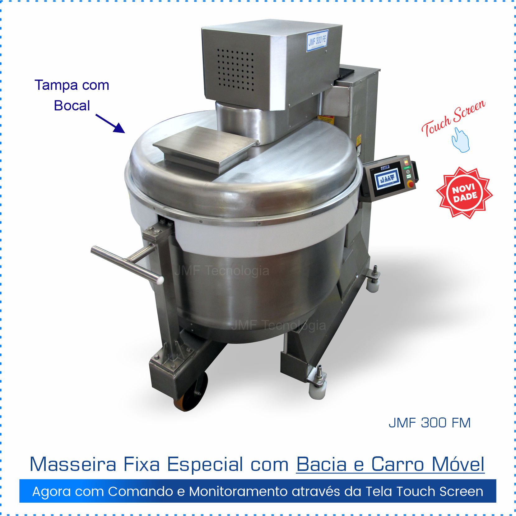 Masseira Fixa para Massa de Mandioca e Pão Francês